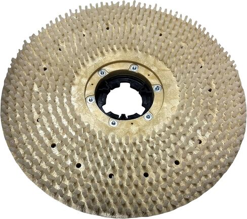 Clarke 51447D Nilfisk Advance Alto Brush, 20-Inch Polypropylene Dual Direction Rotary Scrub Brush with Clutch Plate; Beige Top, Clear Bristles; for Clarke Encore S20, L20 and S20E in Saudi Arabia