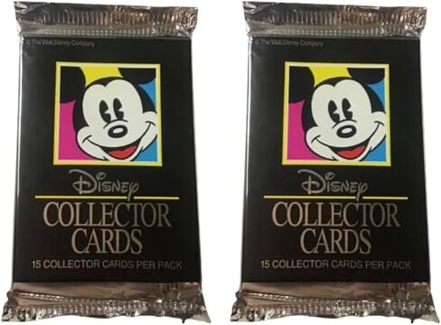 بطاقات ديزني التجارية لعام 1992 من إمبل كوليكتورز - عبوتين - 15 بطاقة في كل عبوة - إجمالي 30 بطاقة in Kuwait