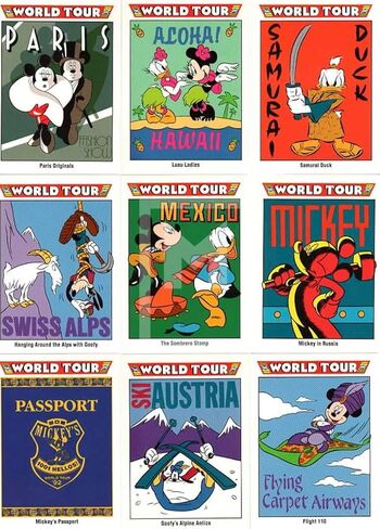 بطاقات ديزني التجارية لعام 1992 من إمبل كوليكتورز - عبوتين - 15 بطاقة في كل عبوة - إجمالي 30 بطاقة in Kuwait