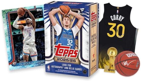 2025-26 Topps Basketball Fanatics Exclusive Blaster Trading Card Box (Four 1980-81 Topps Basketball Inserts Per Box) in Saudi Arabia