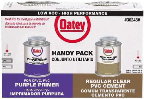 Oatey Clear/Purple Primer and Cement for PVC 8 oz in Saudi Arabia