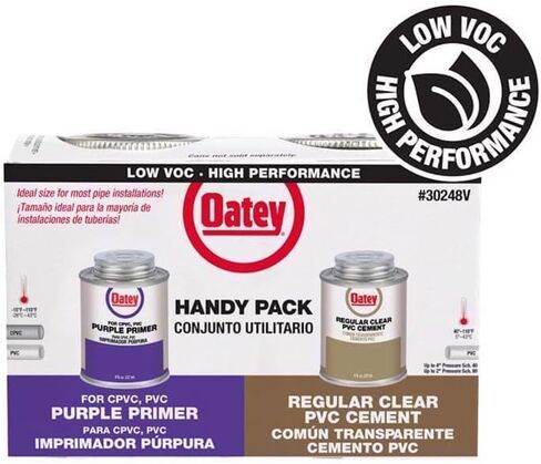 Oatey Clear/Purple Primer and Cement for PVC 8 oz in Saudi Arabia