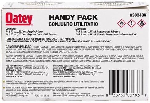 Oatey Clear/Purple Primer and Cement for PVC 8 oz in Saudi Arabia