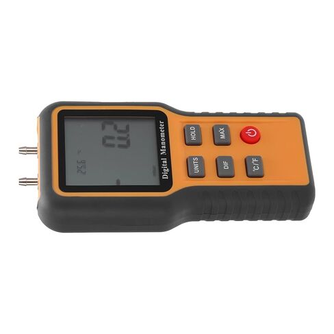 Fafeicy Handheld Digital Manometer, ±2. Psi Range, 11 Units, ABS Material, 9V Battery Powered, with Storage Bag, for Air Pressure Measurement in Saudi Arabia