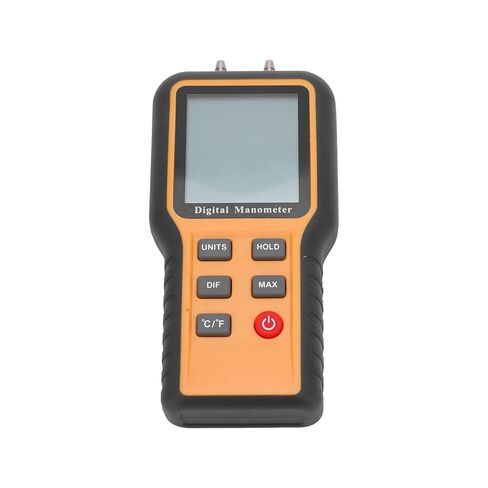 Fafeicy Handheld Digital Manometer, ±2. Psi Range, 11 Units, ABS Material, 9V Battery Powered, with Storage Bag, for Air Pressure Measurement in Saudi Arabia