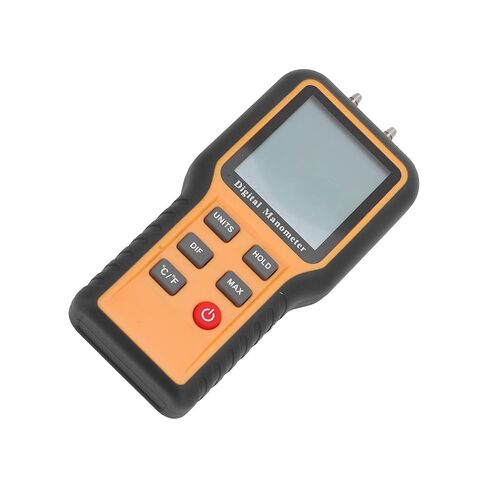 Fafeicy Handheld Digital Manometer, ±2. Psi Range, 11 Units, ABS Material, 9V Battery Powered, with Storage Bag, for Air Pressure Measurement in Saudi Arabia