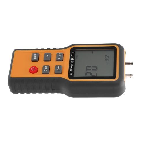 Fafeicy Handheld Digital Manometer, ±2. Psi Range, 11 Units, ABS Material, 9V Battery Powered, with Storage Bag, for Air Pressure Measurement in Saudi Arabia