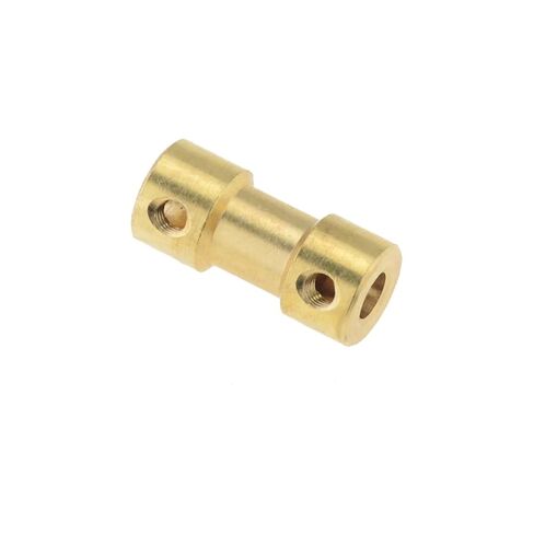 2mm/2.3mm/3mm/3.17mm/4mm/5mm/6mm Brass Rigid Motor Shaft Coupling Coupler Motor Transmission Connector With Screws Wrench 1Pcs(4x6mm) in Saudi Arabia