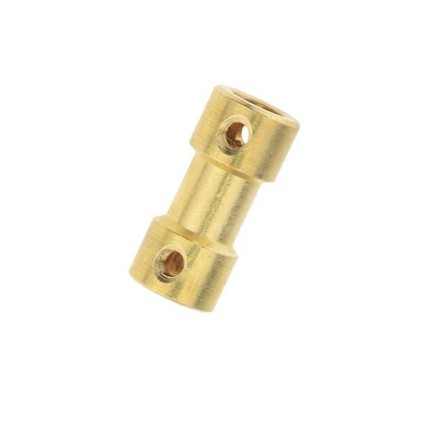 2mm/2.3mm/3mm/3.17mm/4mm/5mm/6mm Brass Rigid Motor Shaft Coupling Coupler Motor Transmission Connector With Screws Wrench 1Pcs(4x6mm) in Saudi Arabia