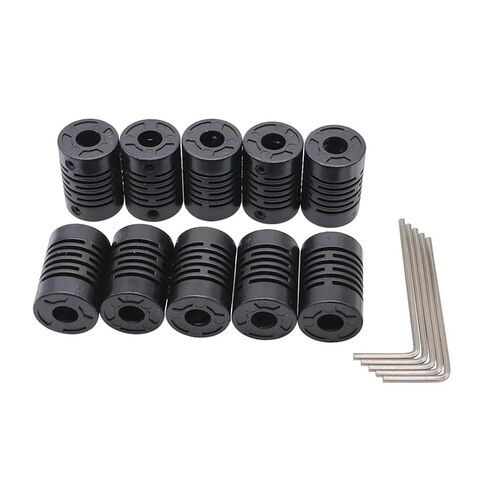 10Pcs Plastic Glass Fiber Shaft Couplings 6-6 4-4 8-8 5-5 Fiberglass Motor Coupler(4-4) in Saudi Arabia