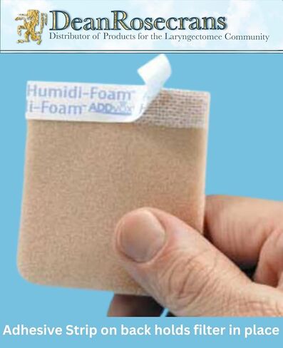 ADDvox Humidi-Foam Stoma Filters, Skin Tone or White, Single-Use, Low-Resistance, Hypoallergenic Microporous Adhesive, Dust Dirt Pollen Protection, Warms Moistens Air, 60-Pack Waterproof Storage Pouch in Saudi Arabia