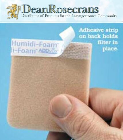 ADDvox Humidi-Foam Stoma Filters, Skin Tone or White, Single-Use, Low-Resistance, Hypoallergenic Microporous Adhesive, Dust Dirt Pollen Protection, Warms Moistens Air, 60-Pack Waterproof Storage Pouch in Saudi Arabia