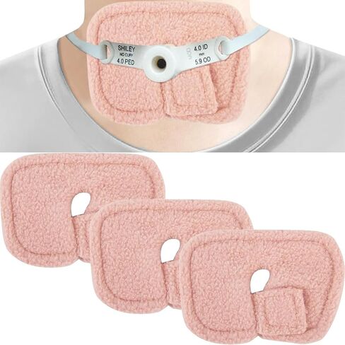 3 Pack Trach Pads | Reusable Tracheostomy Tube Cover & Holder Pad | Essential Tracheostomy Supplies & Trach Tube Supplies in Saudi Arabia