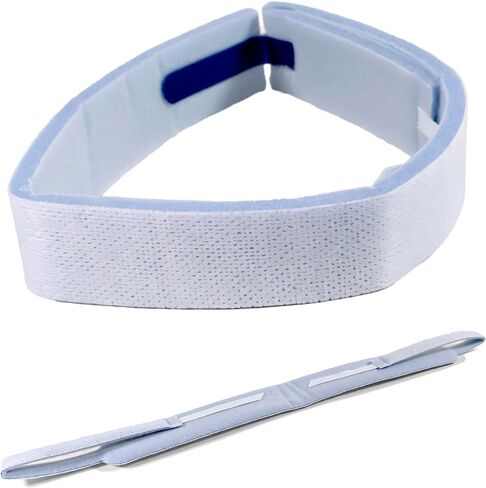EZGOODZ Blue Tracheostomy Tube Holder, Medium. One-Piece Adjustable Trach Collar. Moisture-Wicking Foam Padded Trach Ties with Hook Tabs. Tracheostomy Supplies for Health Care in Saudi Arabia