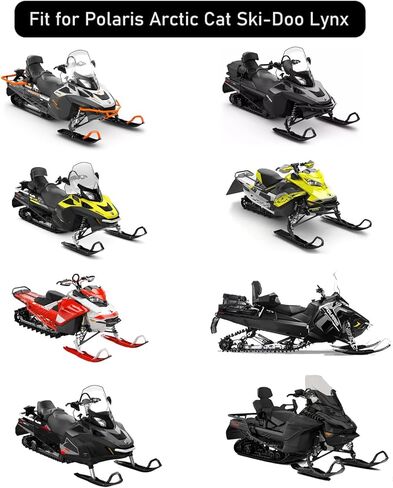 Ccscyua 1 Set Snowmobile Ice Scratchers Reverse Replacement Kit for Polaris Skidoo Arctic Cat 1201-DF Universal Track Heights 2-1/2’’ in Saudi Arabia
