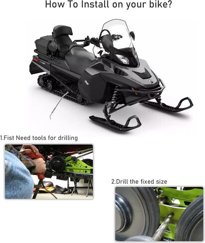 Ccscyua 1 Set Snowmobile Ice Scratchers Reverse Replacement Kit for Polaris Skidoo Arctic Cat 1201-DF Universal Track Heights 2-1/2’’ in Saudi Arabia