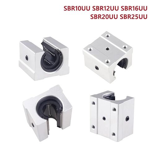 SBR10UU SBR12UU SBR16UU SBR20UU SBR25UU Linear Ball Bearing Block 4pcs 12mm Linear Slider Router Linear Guide Rail(SBR12UU) in Saudi Arabia