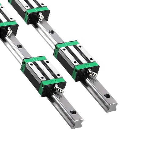 2 قطعة HGR15 HGR20 مربع دليل خطي السكك الحديدية 200-2200 مللي متر + 4 قطعة HGH15CA/ HGH20CA/HGW20CC تحمل كتل (HGW20CC HGR20-500mm) in Kuwait