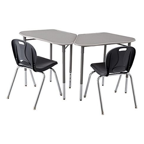 Learniture Hex Collaborative Desk, 31" W x 21" D, Maple, LNT-INM1033SM-SO (Pack of 2) in Kuwait