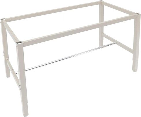 Global Industrial 72" W x 30" D Adjustable Height Workbench, 1-1/2" Thick Shop Top Square Edge, Tan in Saudi Arabia