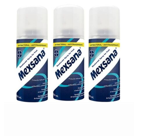 Generic Mexsanas Antibacterial Foot Spray – 150 mL – Antiperspirant Deodorant for Feet – Controls Odor & Moisture – Long-Lasting Freshness – Pack of 3 in Saudi Arabia