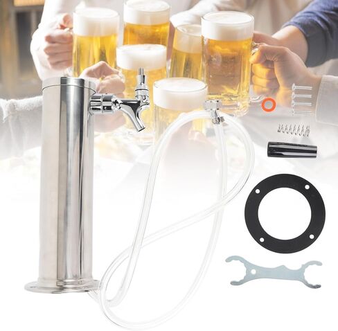Stainless Steel Draft Beer Tower Dispenser Kit for Parties Pubs Restaurants in Kuwait
