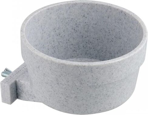 Lixit Kennel Cage Water Bowl معلق - أوعية قفص الكلب غير المتسكع - وعاء مياه قفص متين للحيوانات الأليفة - يعلق بشكل آمن قفص للتغذية والشرب المريحة (20 أوقية ، الجرانيت) in Kuwait