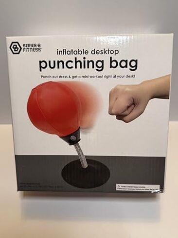 Inflatable Desktop Punching Bag with Suction Base – Stress Relief Mini Boxing Ball for Office & Home Use in Saudi Arabia