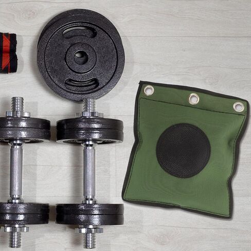 Wall Mounted Boxing Bag Punching Pouch with Adjustable Weight 20lb Heavy-Duty Cloth Kick Cushion for MMA Kickboxing Training at Home and Gym in Kuwait