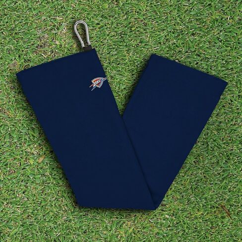NORTHWEST Oklahoma City Thunder NBA Team Logo Micro Fiber Tri-Fold Golf Towel 16 x 24 Inches in Saudi Arabia