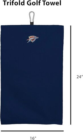NORTHWEST Oklahoma City Thunder NBA Team Logo Micro Fiber Tri-Fold Golf Towel 16 x 24 Inches in Saudi Arabia