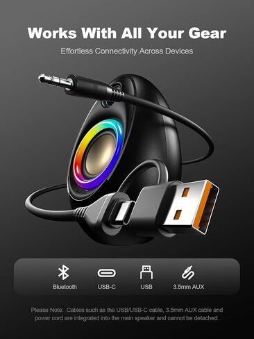 سماعات كمبيوتر Bluedee مع مضخم صوت، مكبرات صوت 2.1 للكمبيوتر مع صوت جهير عميق وطاقة ذروة 80 وات، تعمل بمحول، بلوتوث 5.4 وUSB/USB-C/AUX-in، مكبرات صوت سطح المكتب RGB للكمبيوتر والكمبيوتر المحمول والشاشة in Kuwait