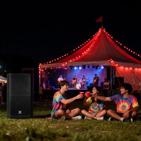 1400W Powered PA Speaker with Bluetooth 5.0 & DSP, 15" 2-Way Active Sound System for DJs, Live Performance, Conferences, Stage Monitoring, and Band Gigs in Saudi Arabia