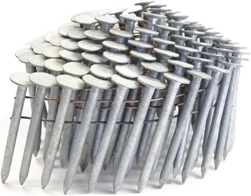 2" Smooth A153-D HDG Coil Roofing Nails 3,600ct in Saudi Arabia