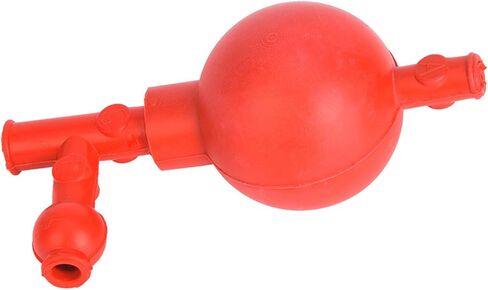 High Quality Rubber Suction Bulb, Red with 3 Openings, Easy & Convenient to Use, Control Liquid Absorption in Saudi Arabia