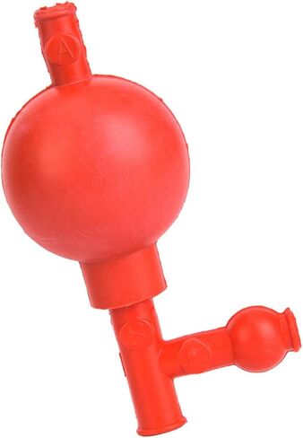 High Quality Rubber Suction Bulb, Red with 3 Openings, Easy & Convenient to Use, Control Liquid Absorption in Saudi Arabia