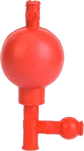 High Quality Rubber Suction Bulb, Red with 3 Openings, Easy & Convenient to Use, Control Liquid Absorption in Saudi Arabia