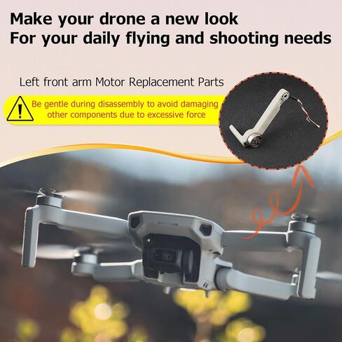 Left Front MotorArm for DJI Mavic Mini 2 Arms Replacement for Mavic Mini 2 Arm Drone Accessories Parts with Repair Tools (Left Front) in Saudi Arabia