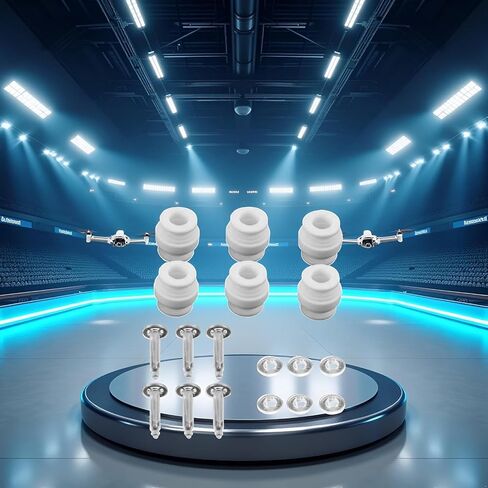A Set White Shock Absorption Damping Rubber Balls+Anti-Drop Bumper Pins Kit for DJI Phantom 3 Standard Professional Advanced,Cushion Repair Spare Parts,Quadcopters and Accessories in Saudi Arabia