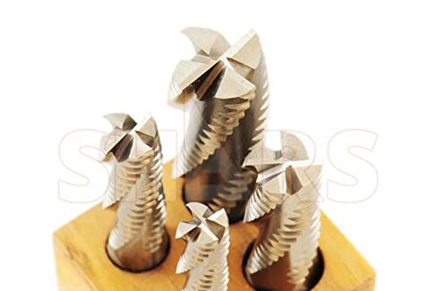 شارس 4 فلوت M2AL مجموعة مطحنة نهاية خشنة 4 قطع 1/4 "إلى 1/2" 404-9040 P in Saudi Arabia