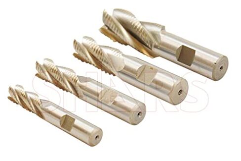 شارس 4 فلوت M2AL مجموعة مطحنة نهاية خشنة 4 قطع 1/4 "إلى 1/2" 404-9040 P in Saudi Arabia