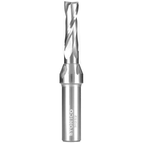 Yonico Upcut Router Bits Spiral 2 Flute Solid Carbide CNC End Mill 3/8-Inch Dia. ساق 1/2 بوصة 31252 in Saudi Arabia
