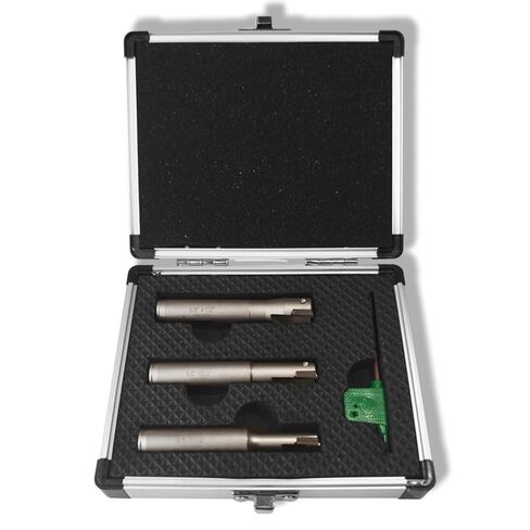 3 قطع 1/2 بوصة ساق 90 درجة مربعة نهاية مطحنة نهاية قابلة للفهرسة مع إدراجات كربيد APKT1003، 3/8 بوصة، 1/2 بوصة، 5/8 بوصة قطر القطع 3 بوصة طول in Kuwait