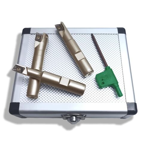 3 قطع 1/2 بوصة ساق 90 درجة مربعة نهاية مطحنة نهاية قابلة للفهرسة مع إدراجات كربيد APKT1003، 3/8 بوصة، 1/2 بوصة، 5/8 بوصة قطر القطع 3 بوصة طول in Kuwait