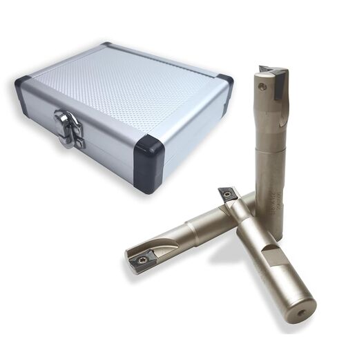 3 قطع 1/2 بوصة ساق 90 درجة مربعة نهاية مطحنة نهاية قابلة للفهرسة مع إدراجات كربيد APKT1003، 3/8 بوصة، 1/2 بوصة، 5/8 بوصة قطر القطع 3 بوصة طول in Kuwait