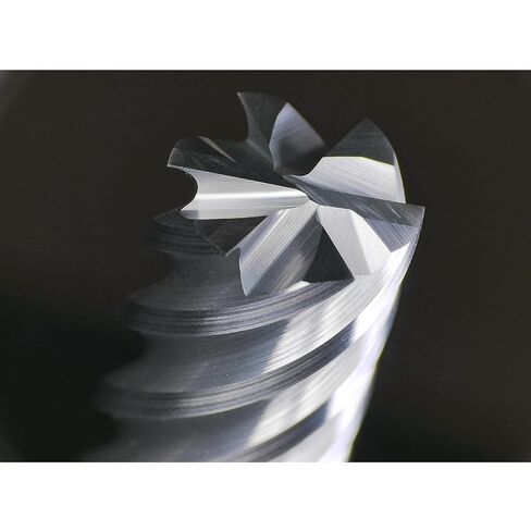 Tools Carbide End Mills,6 Flute Square Milling Cutter，High Helix Angle for High Hardness Steel Finshing Milling Processing - 1/2 Shank (1/2-3" 1PCS) in Kuwait