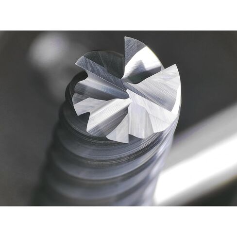 Tools Carbide End Mills,6 Flute Square Milling Cutter，High Helix Angle for High Hardness Steel Finshing Milling Processing - 1/2 Shank (1/2-3" 1PCS) in Kuwait