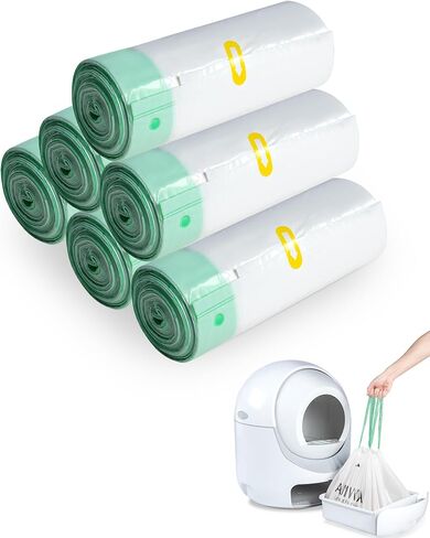 40 COUNT CAT CAT STERTER BOX LINERS لمربع القمامة التلقائي للقطار و ROBOT الفضلات 4/3 ، ثقيلة ، سميكة إضافية in Kuwait