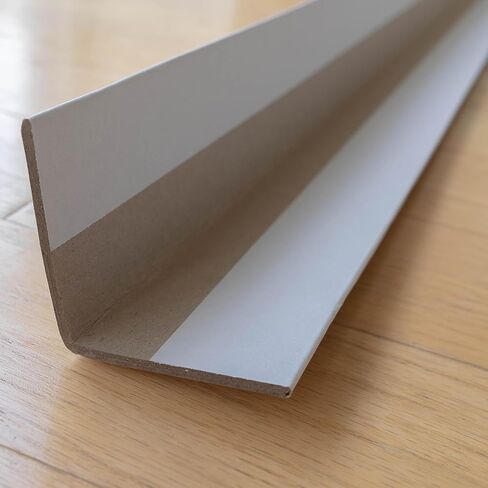 واقي حافة أبيض 3 بوصة × 3 بوصة × 36 بوصة - عبوة مكونة من 10 قطع، واقيات زوايا مضغوطة من الورق المقوى للشحن والبناء واستخدام المنصات - قابلة لإعادة التدوير، وقابلة لإعادة الاستخدام، ومظهر نظيف، وسمك 0.16 بوصة من الورق المقوى الثقيل in Kuwait