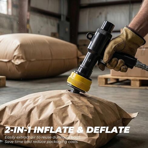 Dunnage Bags Inflator, Air Gun for Dunnage Air Bags, Bag Inflator, Inflation Deflation Tool, Fast Filling Gun for Shipping Cargo, Packing Edge Protection in Kuwait